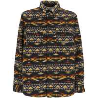 Geci MC2 Saint Barth Wool-Blend Overshirt With Navajo Pattern Barbati