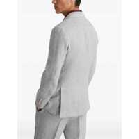 Sacouri Brunello Cucinelli pentru Barbati - Sacouri Brunello Cucinelli Brunello Cucinelli Single-Breasted Linen Blend Blazer GRAY Barbati (BM 17386797) - B-mall.ro