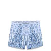 Sorturi de baie Etro Swim Shorts With Light Blue Print Barbati