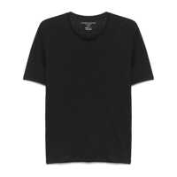 Tricouri Majestic Filatures Linen T-Shirt In Black Barbati