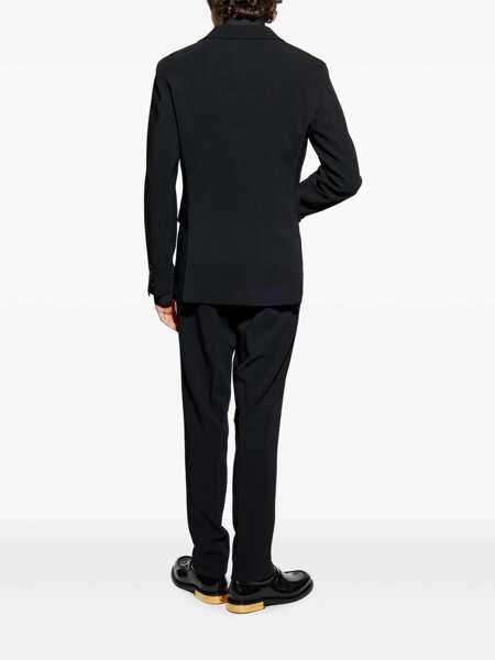 Costume DSQUARED2 DSQUARED2 Miami Virgin Wool Two-Pieces Suit With Satin Lapels Black Barbati (BM 17387841) 4