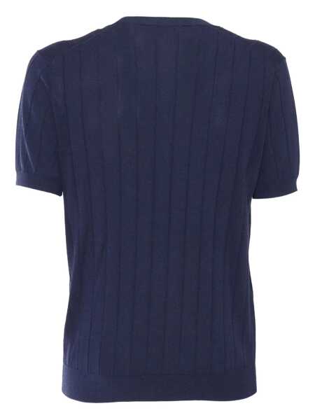 Pulovere Kangra SHORT SLEEVE SWEATER Blue Barbati (BM 17388936) 2