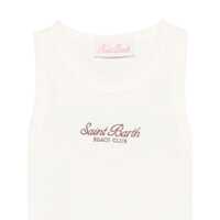 Bluze pentru Fete - Bluze Mc2 Saint Barth SINGLE SHOULDER RIB TOP Beige Fete (BM 17389002) - B-mall.ro