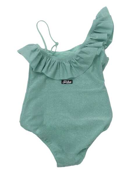 Costume de baie intregi Mc2 Saint Barth ONE SHOULDER ONE PIECE WITH FLOUNCE Green Fete (BM 17389014) 2