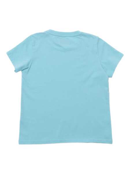 Tricouri Mc2 Saint Barth COTTON T SHIRT Light Blue Fete (BM 17389056) 2
