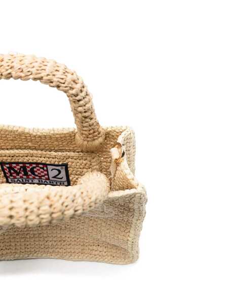 Genti de umar Mc2 Saint Barth VANITY MINI RAFFIA Beige Fete (BM 17389116) 4