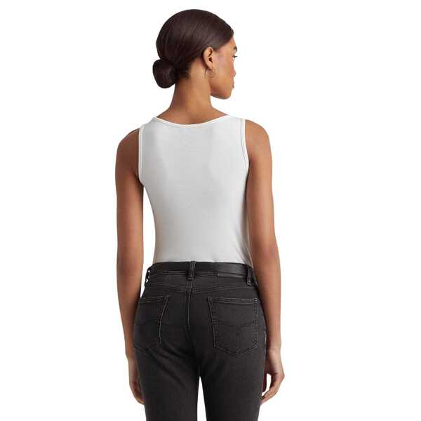 Tunici Ralph Lauren LAUREN RALPH LAUREN TANK TOP 200704777004 WHITE White Femei (BM 17389263) 2