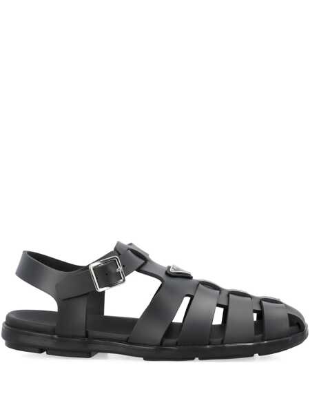 Sandale Prada Prada Rubber Sandals Black Barbati (BM 17389848) 1