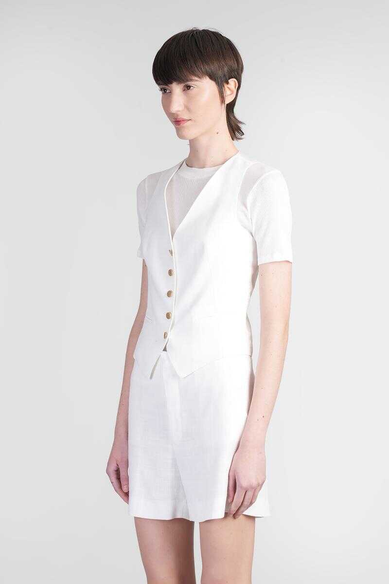 Geci Tagliatore Tagliatore Giselle Vest WHITE Femei (BM 17389899) 4