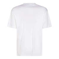 Tricouri Giorgio Armani White Cotton T-Shirt Barbati