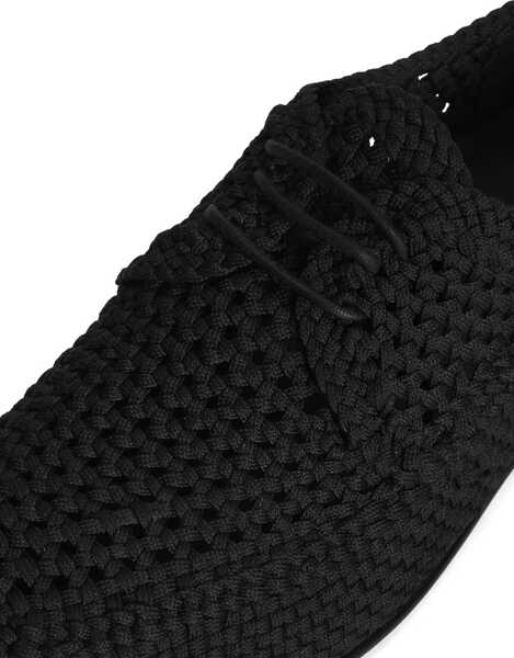 Pantofi eleganti Dolce & Gabbana Woven Fabric Derby Shoe BLACK Barbati (BM 17390959) 4