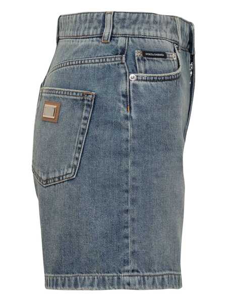 Pantaloni casual Dolce & Gabbana Dolce & Gabbana Short Pants Five Pockets BLUE Femei (BM 17391243) 3