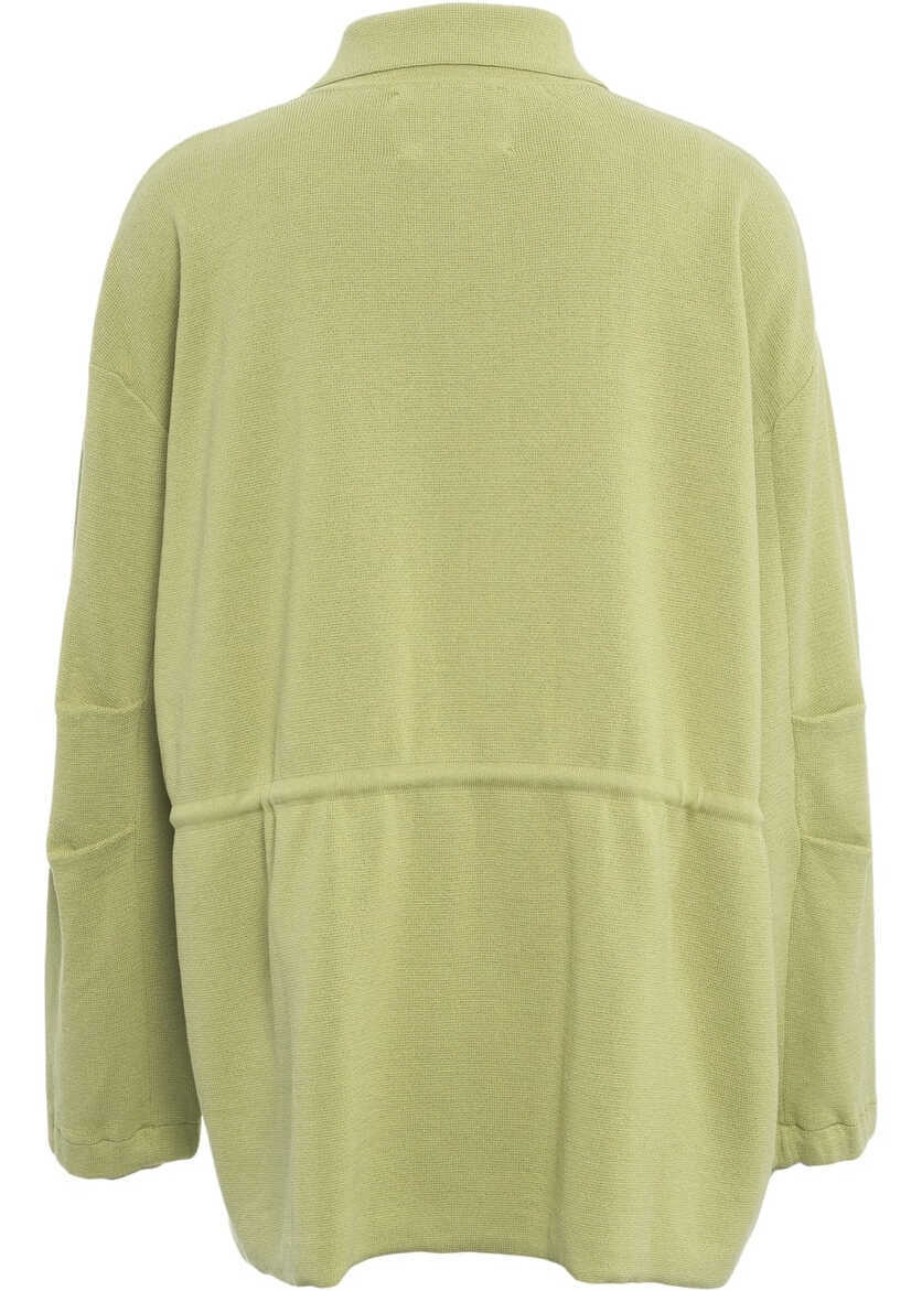 Cardigane Jei O Cardigan with drawstring Green Femei (BM 17391550) 3