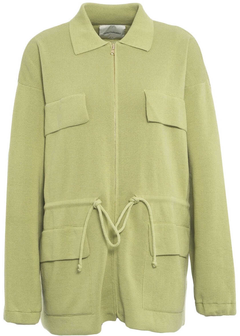 Cardigane Jei O Cardigan with drawstring Green Femei (BM 17391550) 1