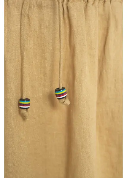 Rochii lungi Otto d ame Linen maxi skirt Beige Femei (BM 17391556) 5