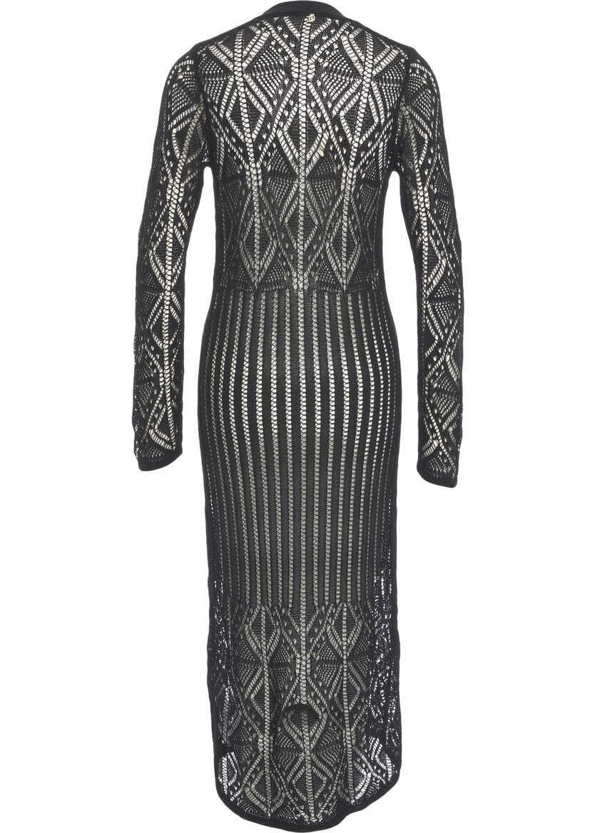 Cardigane Liu Jo Long lace crochet cardigan Black Femei (BM 17391592) 3
