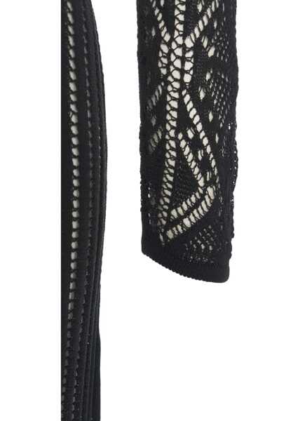 Cardigane Liu Jo Long lace crochet cardigan Black Femei (BM 17391592) 4