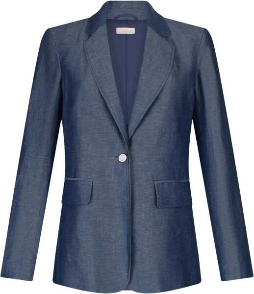 Sacouri Liu Jo Single-breasted blazer Blue Femei (BM 17391604) 1