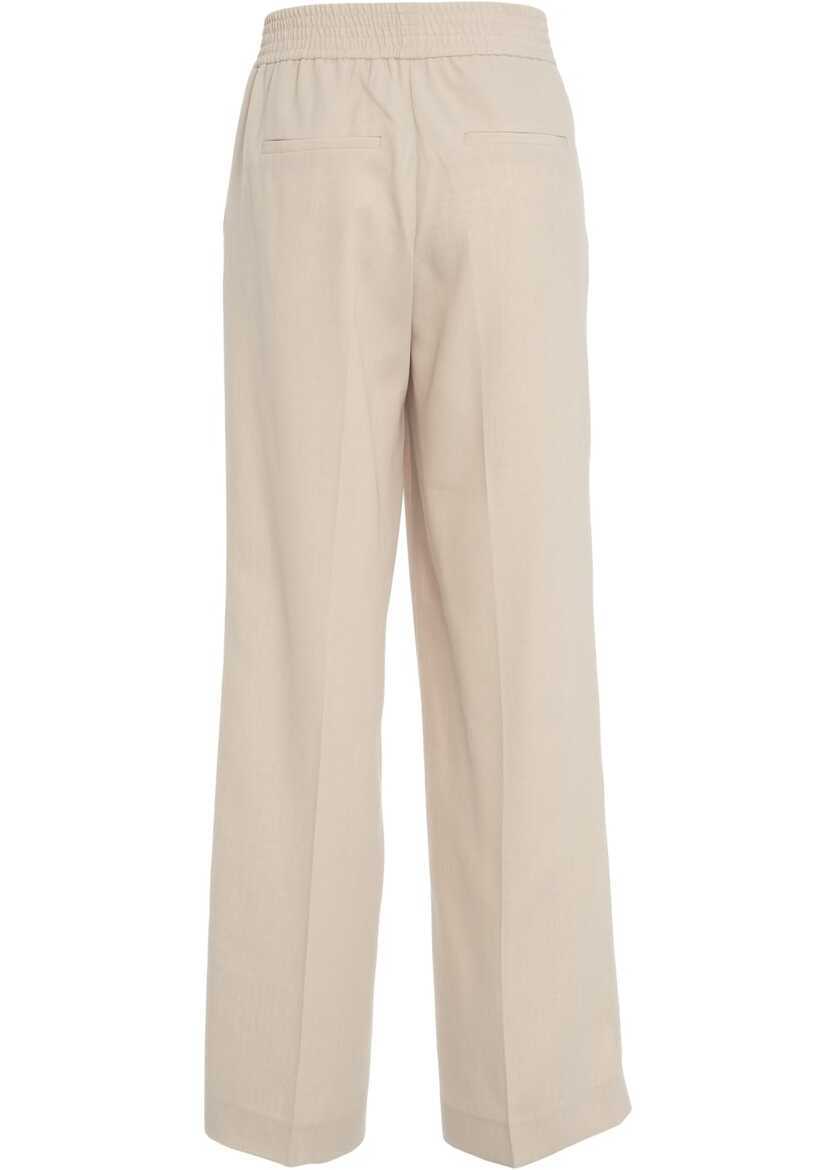 Pantaloni eleganti Herskind Wide leg pants Pinky Beige Femei (BM 17391643) 3