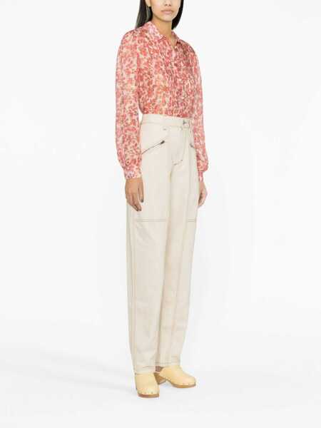 Blugi drepti Isabel Marant Fanny jeans Beige Femei (BM 17391783) 4