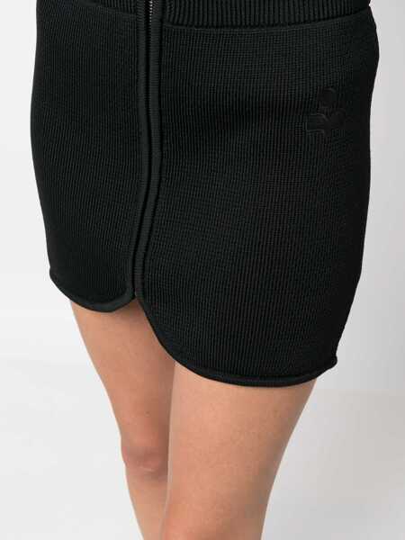 Fuste casual ISABEL MARANT ETOILE Olgane skirt Black Femei (BM 17391867) 5