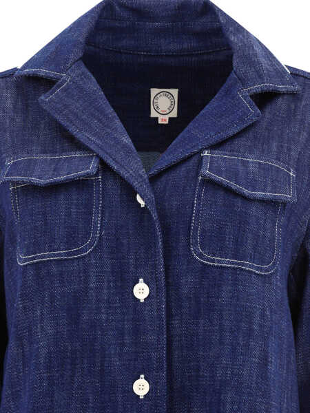 Camasi office INES DE LA FRESSANGE Evana shirt Blue Femei (BM 17391957) 3