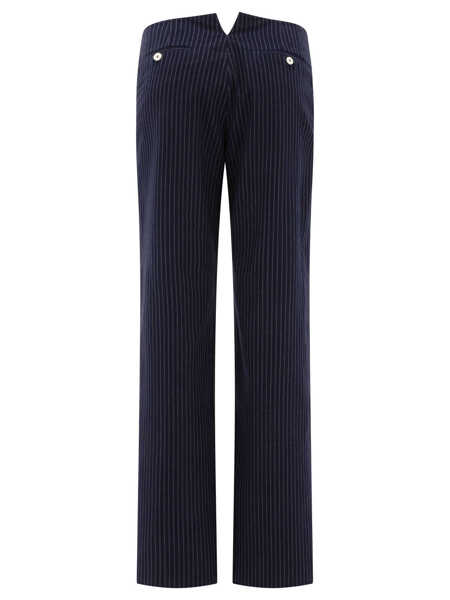 Pantaloni casual INES DE LA FRESSANGE Gabriel trousers Blue Femei (BM 17392023) 2