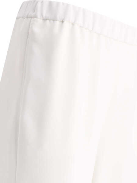 Pantaloni casual F.IT Wide trousers White Femei (BM 17392068) 4