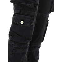 Pantaloni casual THE ATTICO Dama - Pantaloni casual THE ATTICO Essie cargo jeans Black Femei (BM 17392203) - B-mall.ro