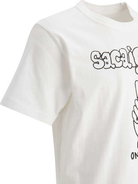 Tricouri Sacai Sacaigonz t-shirt White Barbati (BM 17392401) 4