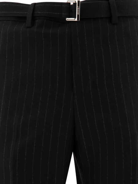 Pantaloni casual Sacai Pinstriped trousers Black Barbati (BM 17392422) 3