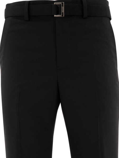 Pantaloni casual Sacai Belted trousers Black Barbati (BM 17392428) 3