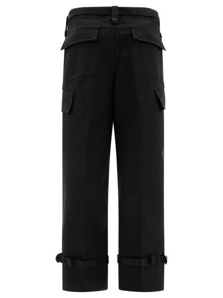 Pantaloni casual Sacai Belted trousers Black Barbati (BM 17392446) 2