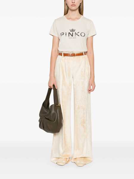 Tricouri Pinko Bussolotto t-shirt Beige Femei (BM 17392452) 2