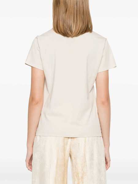 Tricouri Pinko Bussolotto t-shirt Beige Femei (BM 17392452) 4