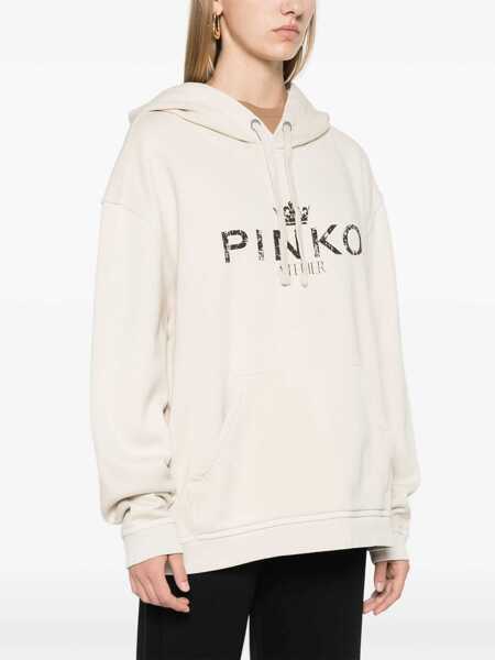 Bluze de trening Pinko Bassani hoodie Beige Femei (BM 17392473) 3
