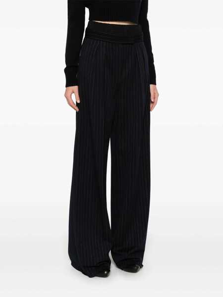 Pantaloni casual Max Mara Piroghe pinstriped trousers Blue Femei (BM 17392575) 3