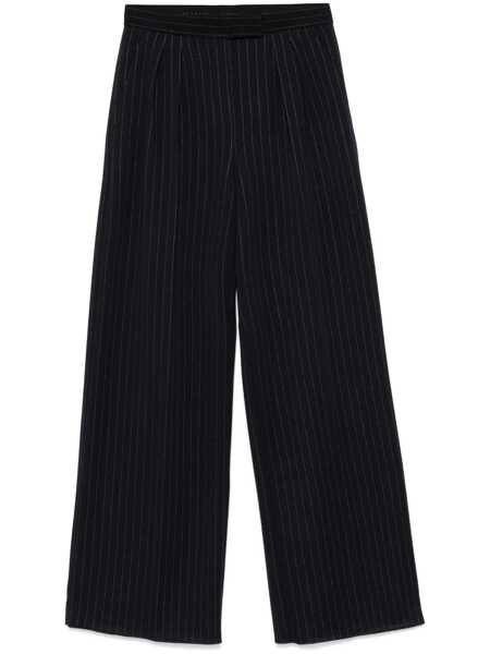 Pantaloni casual Max Mara Piroghe pinstriped trousers Blue Femei (BM 17392575) 1