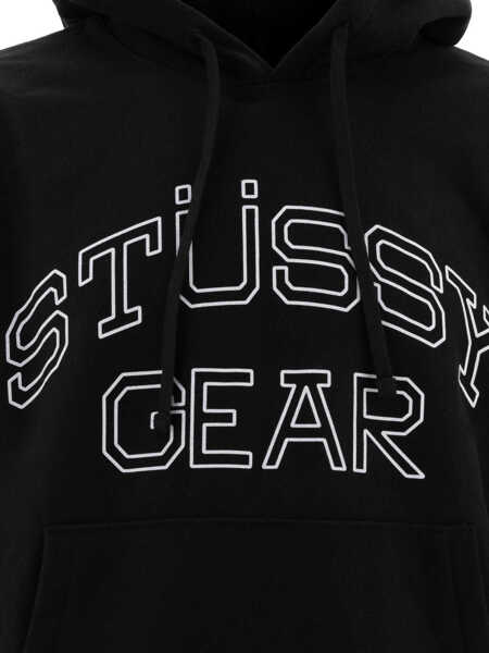 Bluze de trening STSSY Stssy Gear hoodie Black Barbati (BM 17392794) 3