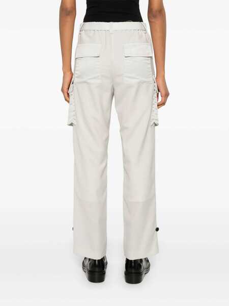 Pantaloni casual Sacai Belted cargo trousers Beige Femei (BM 17392878) 4