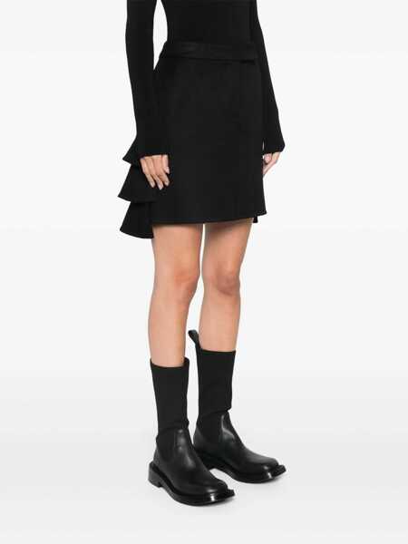 Fuste casual Max Mara Camelwool miniskirt Black Femei (BM 17392968) 3