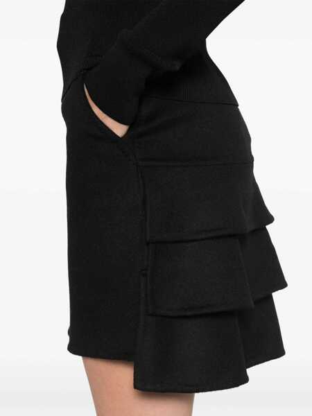 Fuste casual Max Mara Camelwool miniskirt Black Femei (BM 17392968) 5