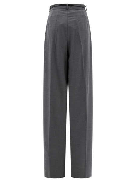 Pantaloni casual Max Mara Oversized stretch wool trousers Grey Femei (BM 17392974) 2