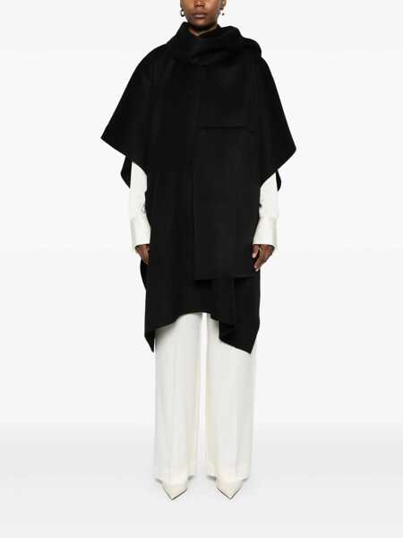 Esarfe TOTME Wool coat with scarf Grey Femei (BM 17393226) 2