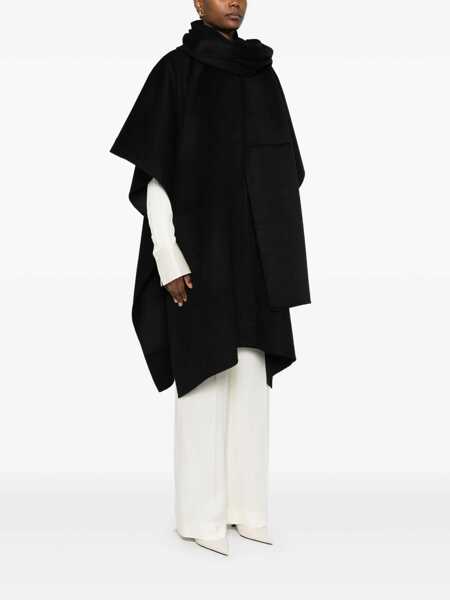 Esarfe TOTME Wool coat with scarf Grey Femei (BM 17393226) 3