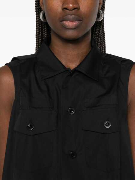 Rochii elegante Sacai Shirt dress Black Femei (BM 17393685) 5