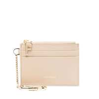 Portofele Leather card case with key ring Femei