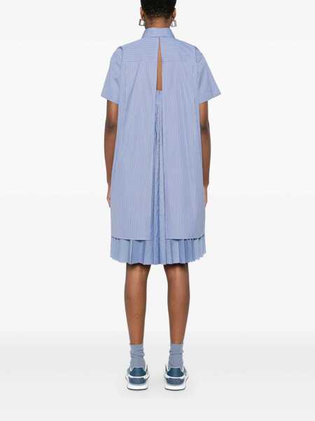 Rochii elegante Sacai Shirt dress Blue Femei (BM 17393724) 4
