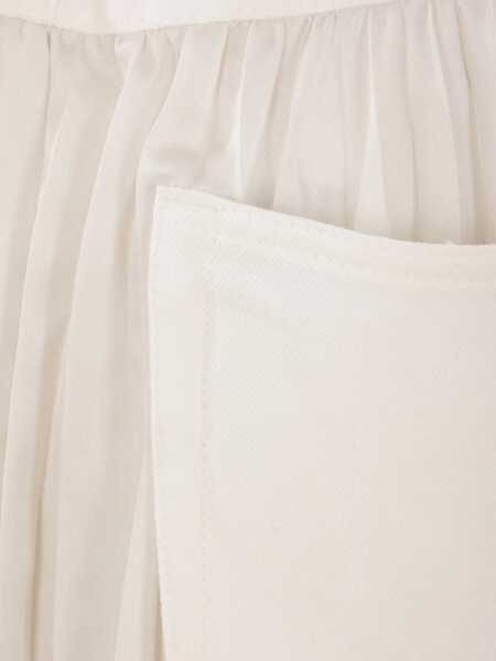 Fuste casual Sacai Pleated skirt White Femei (BM 17393808) 3