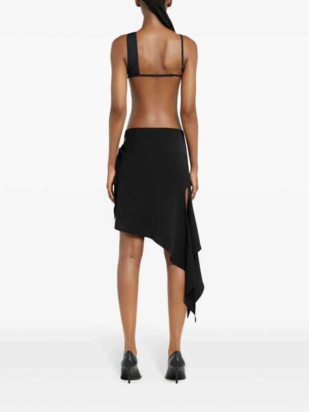 Fuste casual COURRGES Cut out skirt with knot Black Femei (BM 17393832) 4